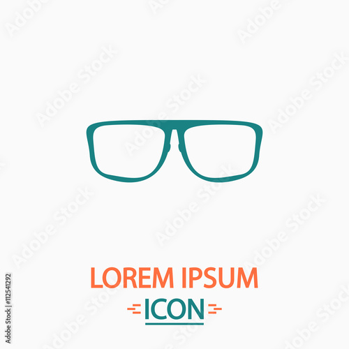 Glasses computer symbol