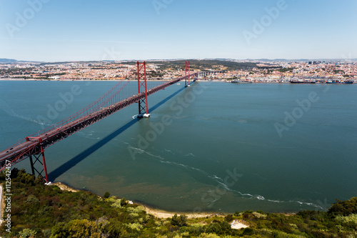 Wallpaper Mural Panorama 25th of April Bridge in lisbon, Portugal. Torontodigital.ca