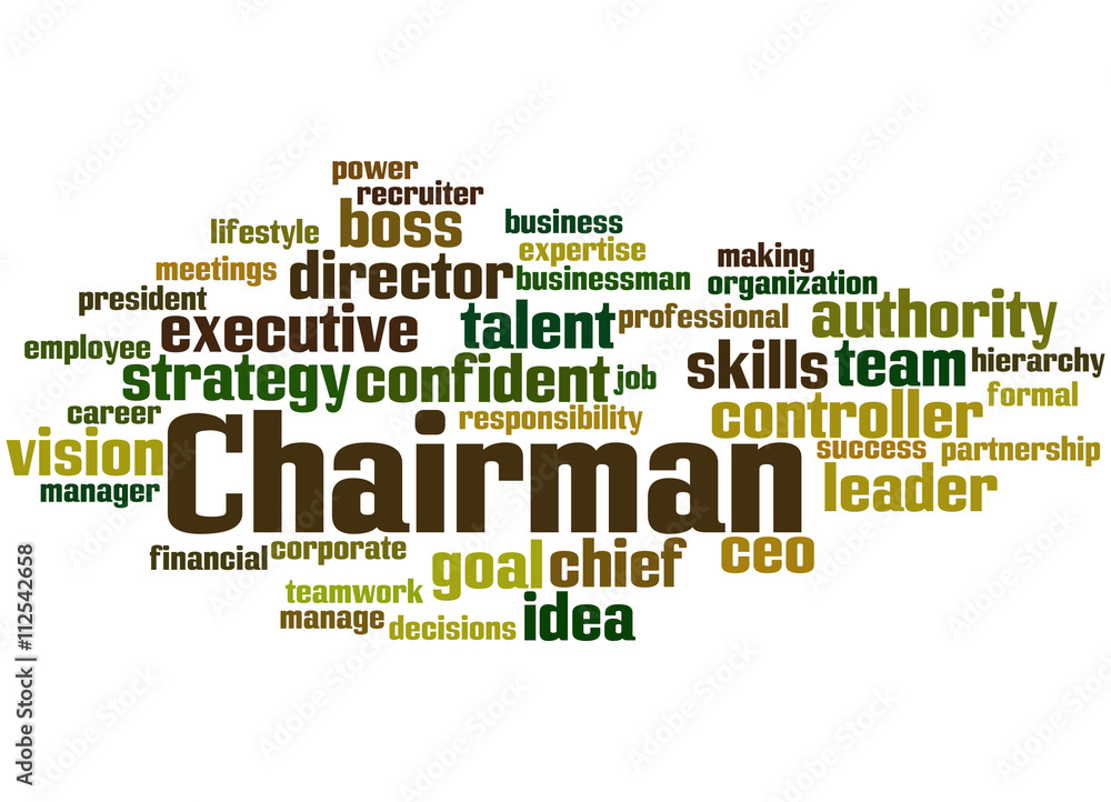 Chairman, word cloud concept 2