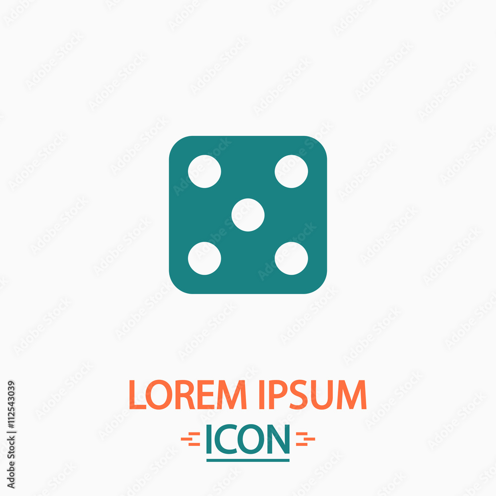 Dice 5 computer symbol Dice 5 computer symbol