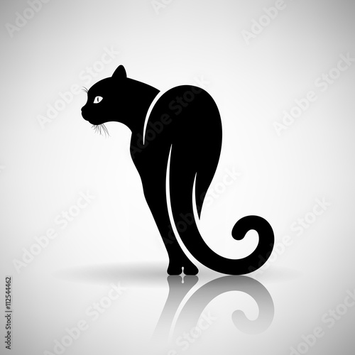 Stylized Black Cat