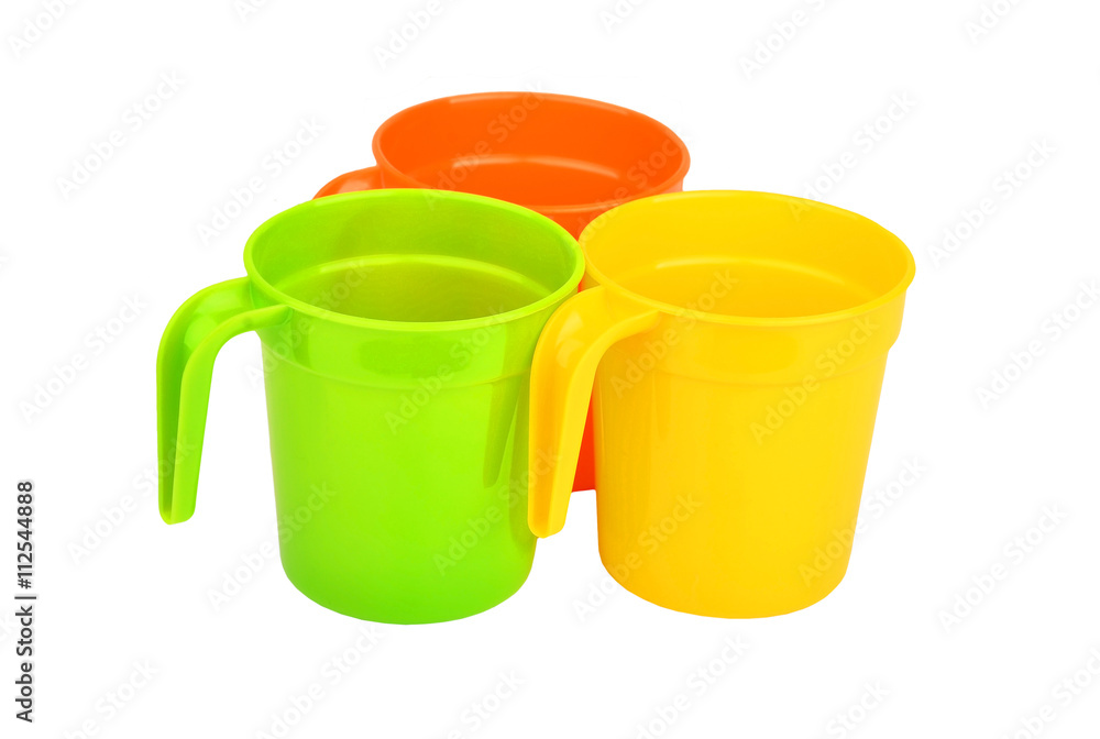 Color plastic mug