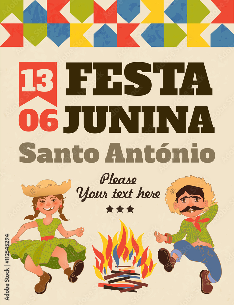 Obraz premium Junina Party Theme