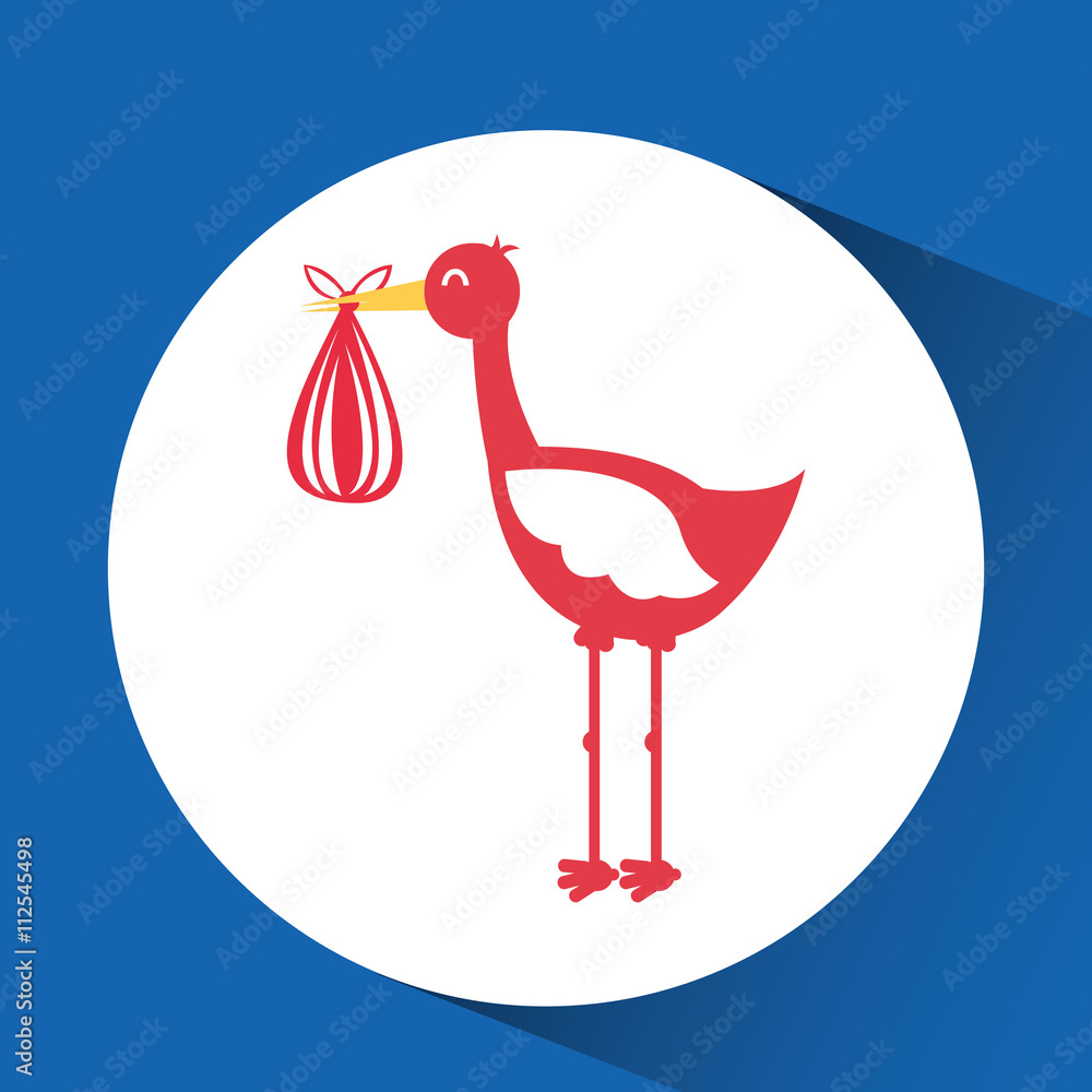 Obraz premium baby shower icon design 