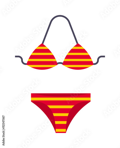 Swimsuit isolated on white