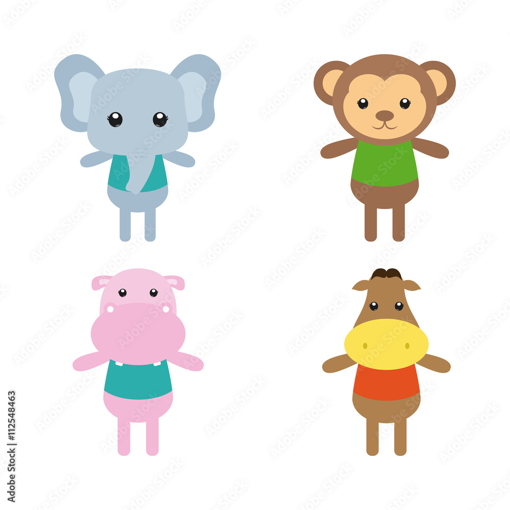Fototapeta premium Isolated animal