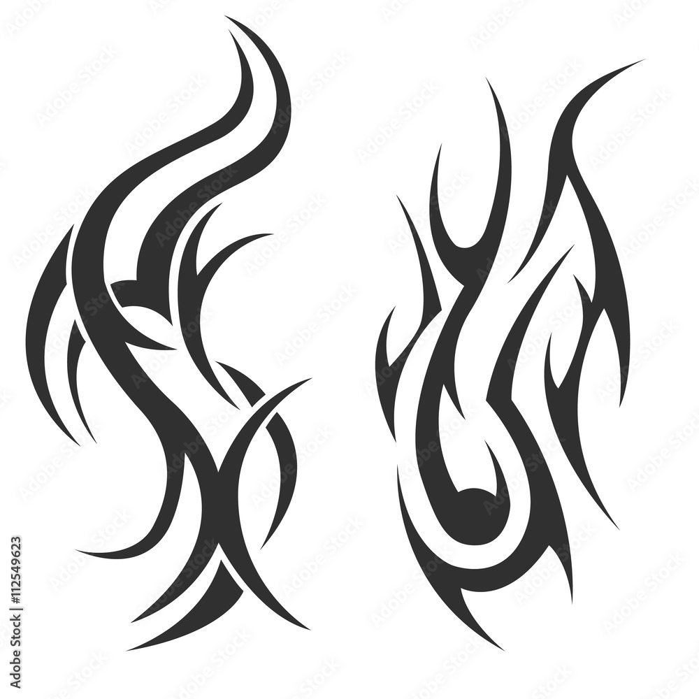 tribal tattoo. vector illustration without transparency. Black tattoo. Set of tribal tattoo. Line tribal tattoo. Men's tattoo. Women's tattoo. tribal tattoo. vector illustration without transparency. Black tattoo. Set of tribal tattoo. Line tribal tattoo. Men's tattoo. Women's tattoo.