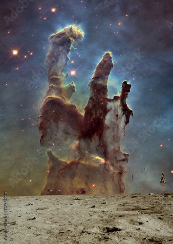 Fototapeta Naklejka Na Ścianę i Meble -  Stars nebula in space.