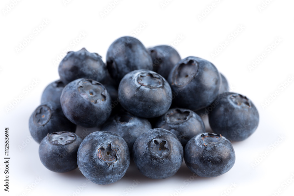 Blueberries on white background Blueberries on white background