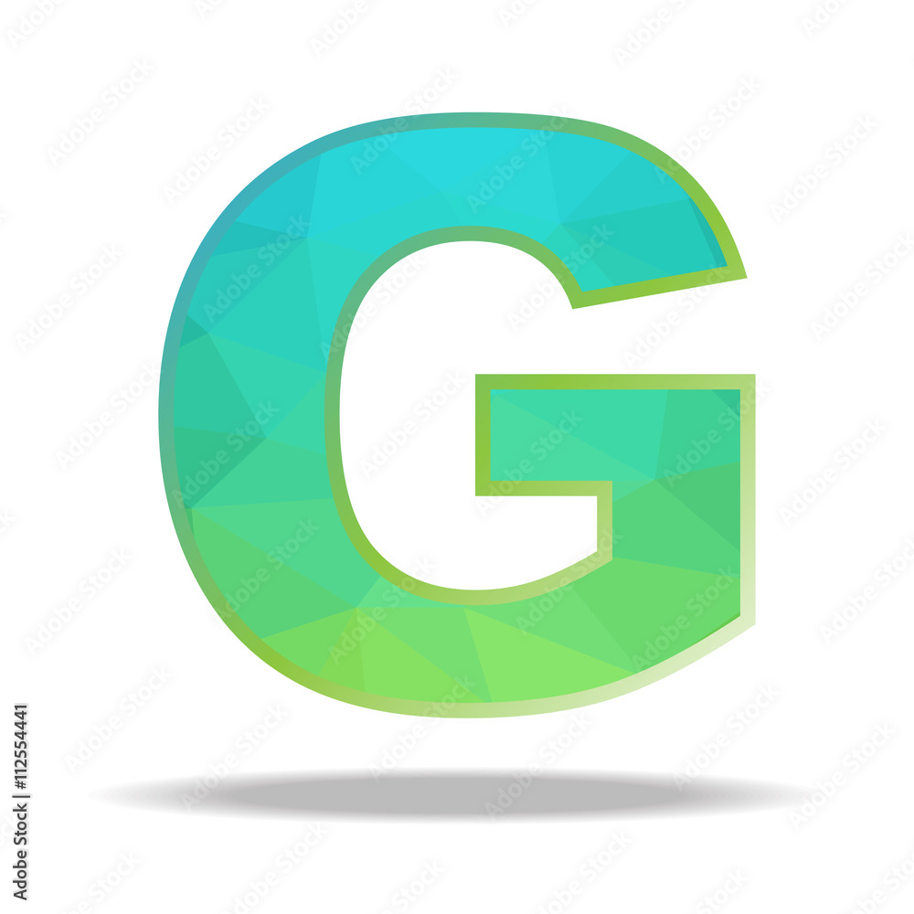 Fototapeta premium The illustration character design colorful polygon on white background.