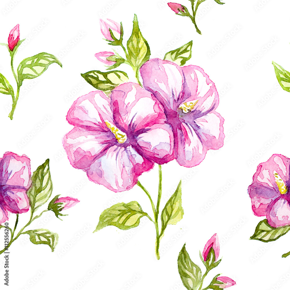 watercolor illustration of a flowers.