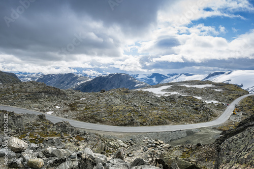 Europe’s highest fjordview  from a road - Dalsnibba. photo