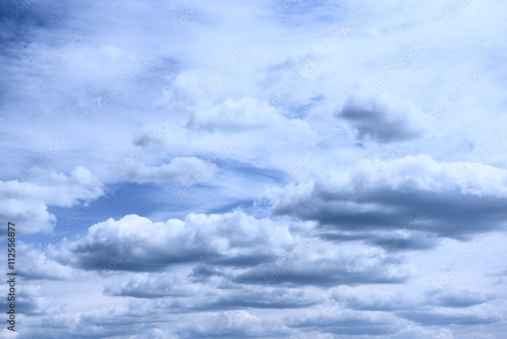 Blue sky with clouds background Blue sky with clouds background