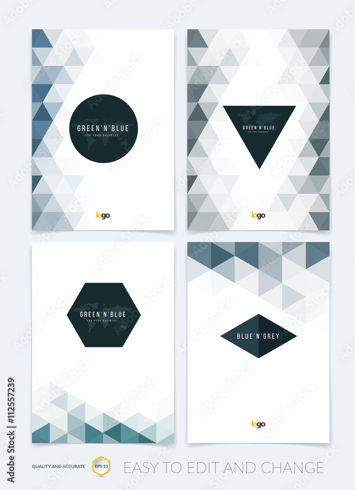 Fototapeta premium Brochure template layout, cover design annual report, magazine,