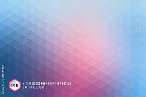 Modern Abstract geometric background with blue triangles for bus