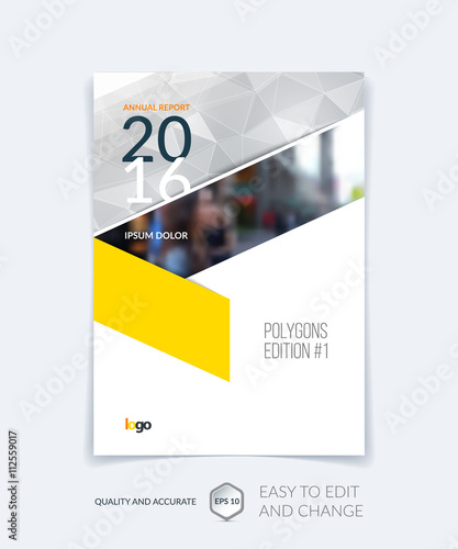Brochure template layout, cover design annual report, magazine,