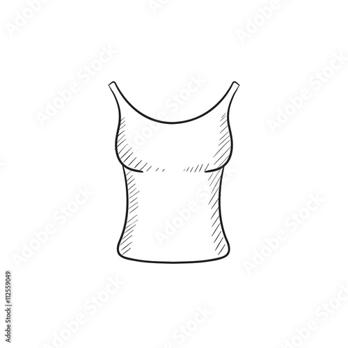 Singlet sketch icon.