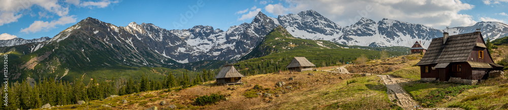 Plakat Hala Gasienicowa in Tatra Mountains - panorama