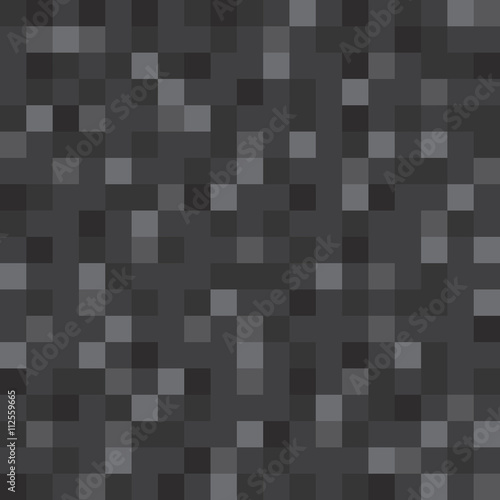 Abstract vector block texture black. Pixel background