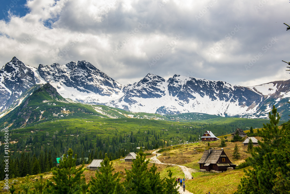 Hala Gasienicowa in Tatra Mountains - panorama