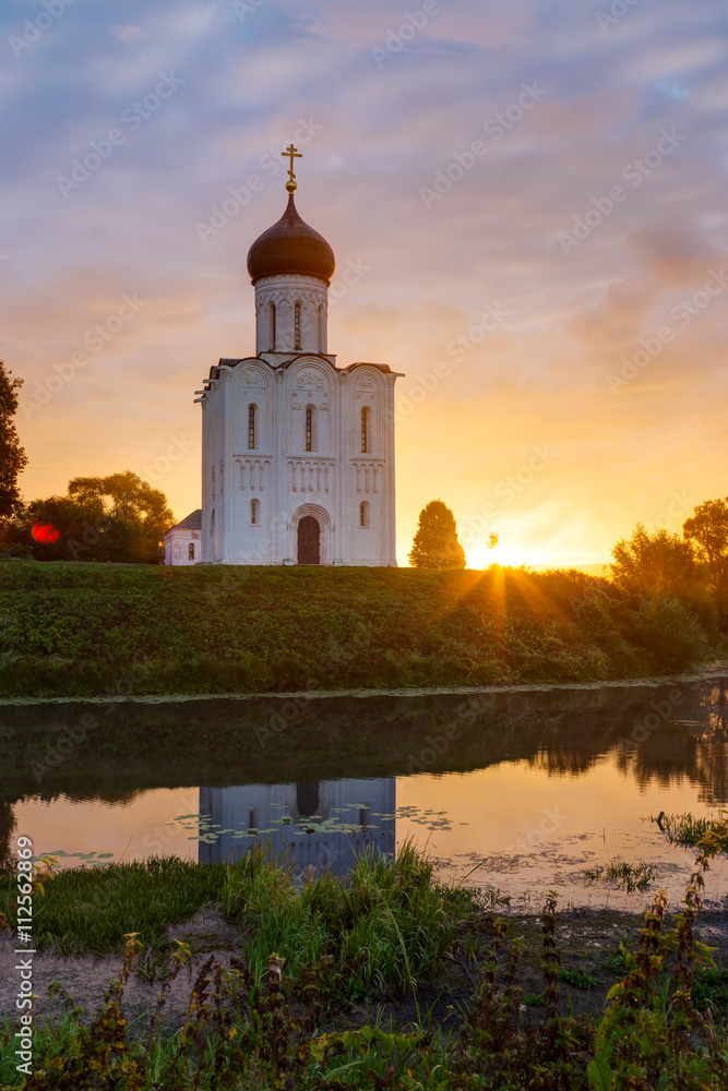 Church Intercession of Holy Virgin on the Nerl River. Russia