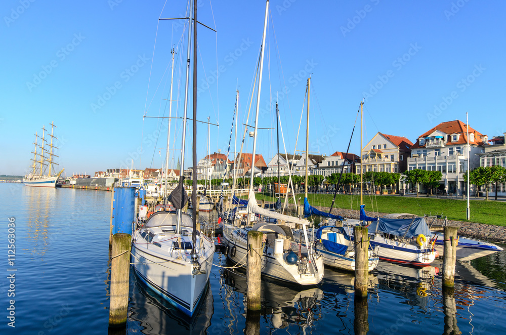 Luebeck.travemuende with sailing boats