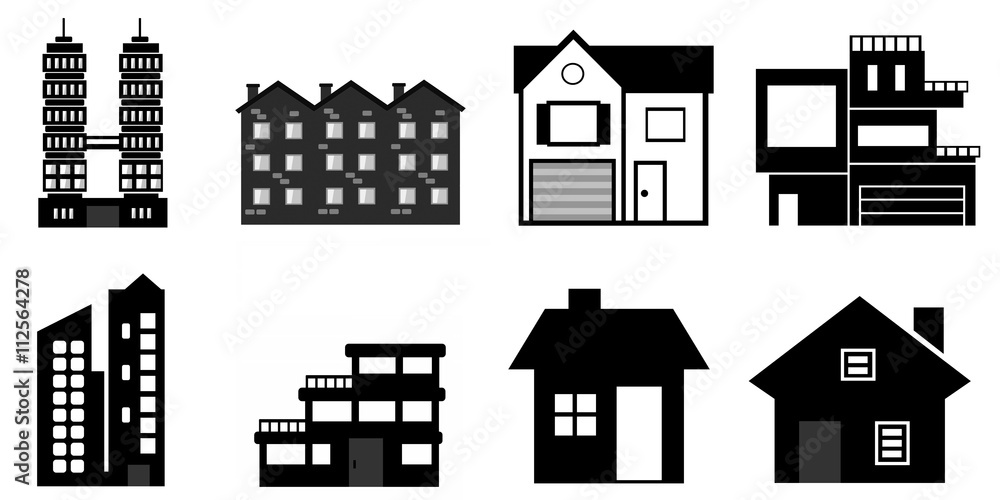 Immobilier en 8 icônes