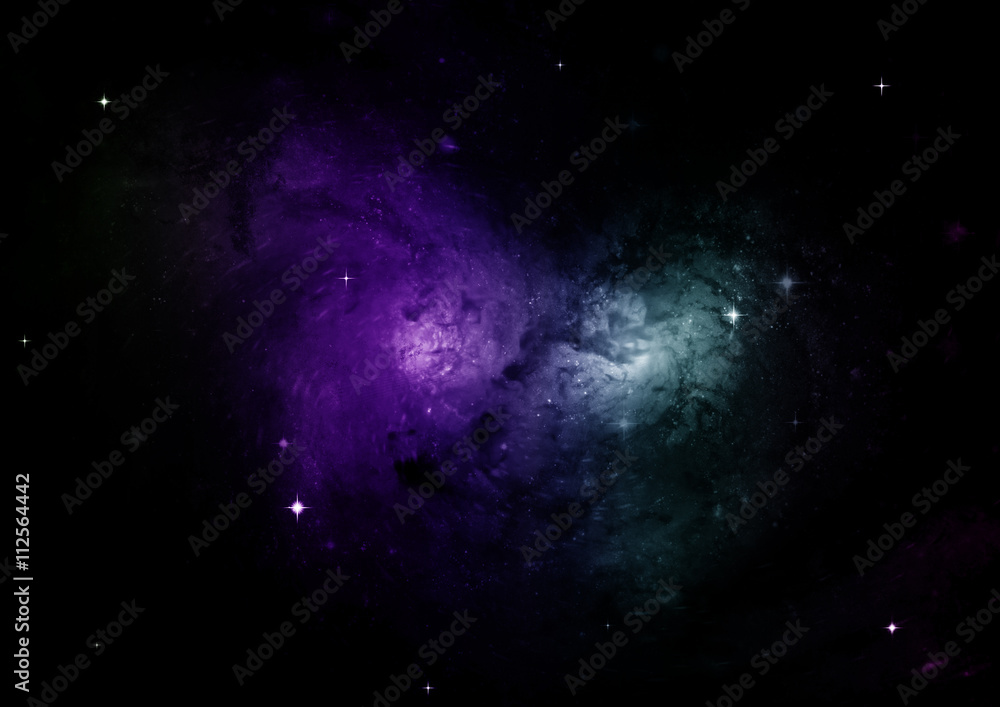 Obraz premium galaxy in a free space