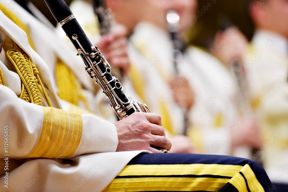 Fototapeta premium Military orchestra during concert