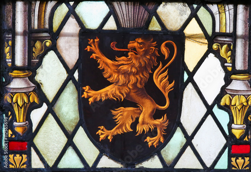 Stained Glass - Coat of Arms of Brabant photo