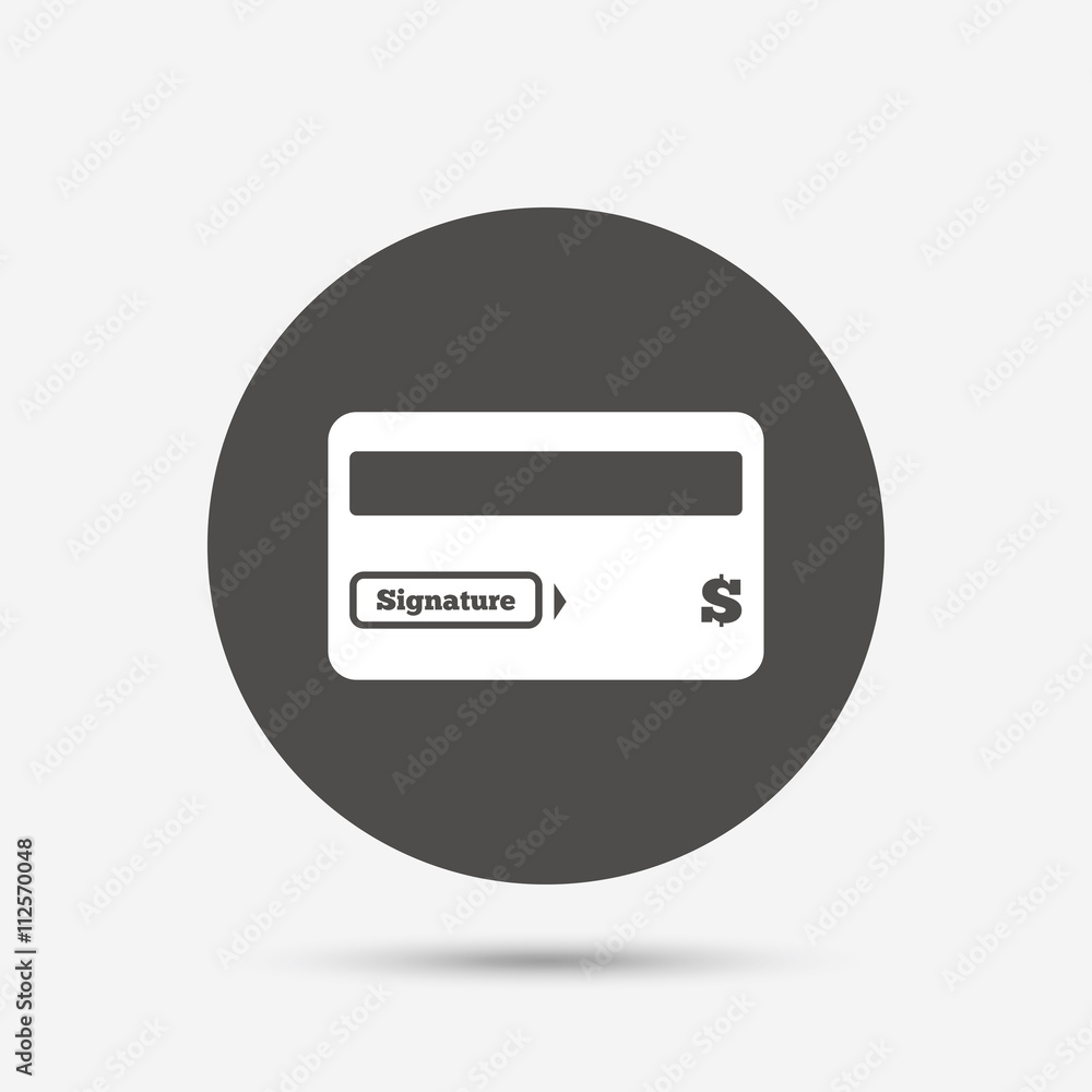 Credit card sign icon. Debit card symbol. Credit card sign icon. Debit card symbol.