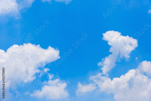 blue sky with clouds © wuttichai1983