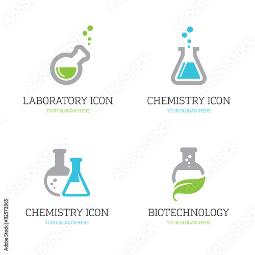 Four flask icons