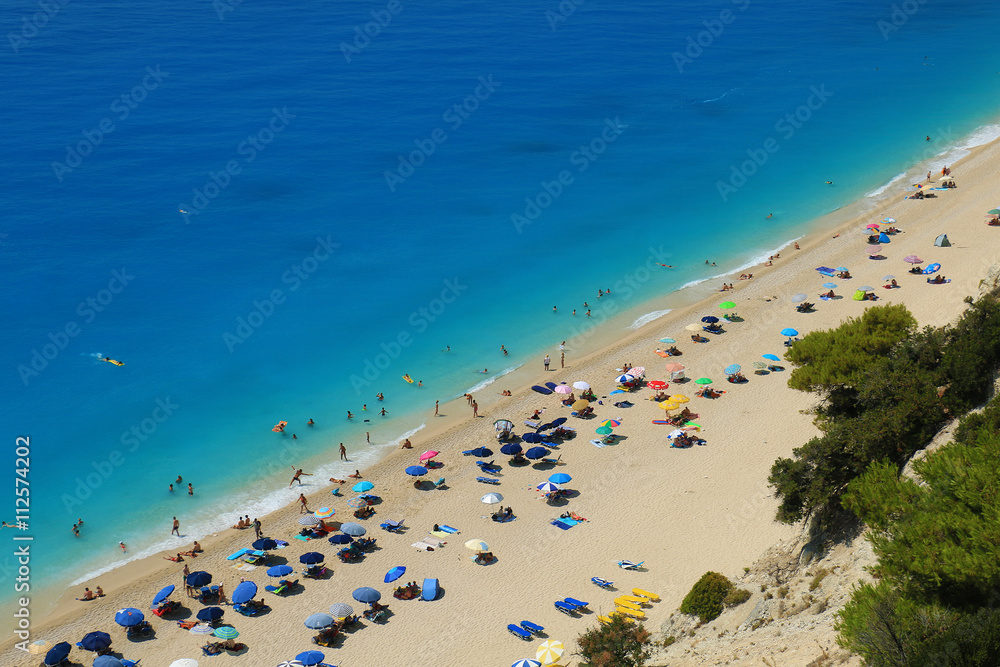 Egremni beach at Lefkada, Ionion sea, Greece