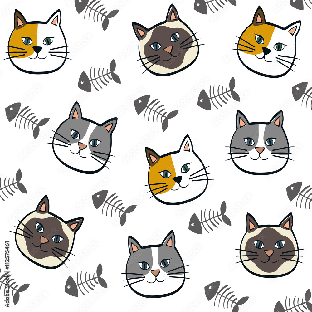 Obraz premium cat design. animal concept. flat illustration , vector