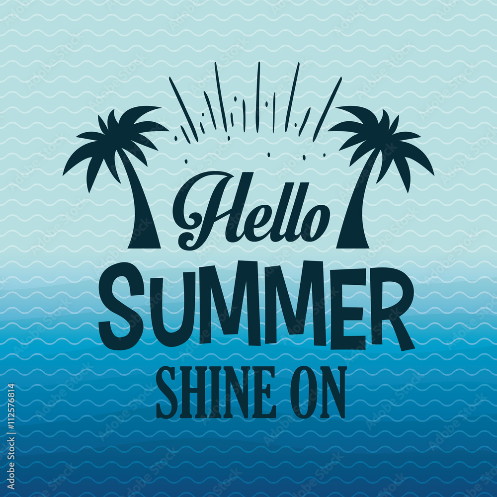 Naklejka premium Summer time design. Vacation icon. Beach concept