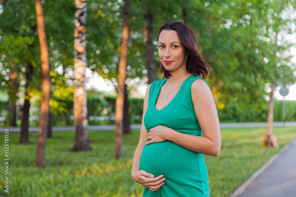 Pregnant girl in the Park Pregnant girl in the Park
