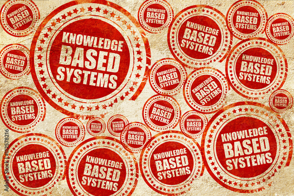 knowledge based systems, red stamp on a grunge paper texture knowledge based systems, red stamp on a grunge paper texture