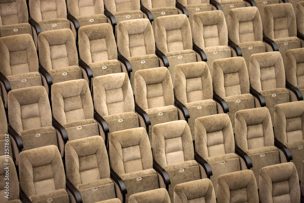 Fototapeta premium Empty comfortable seats in theater, cinema