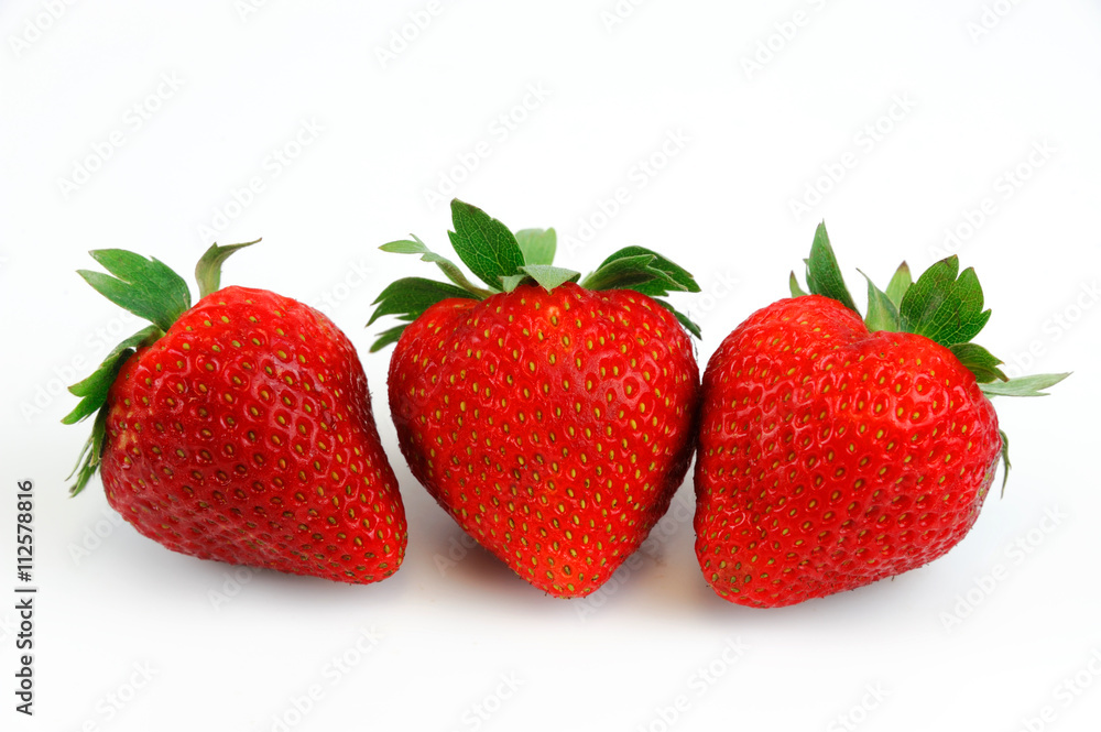 fresh strawberry isolated on white background fresh strawberry isolated on white background