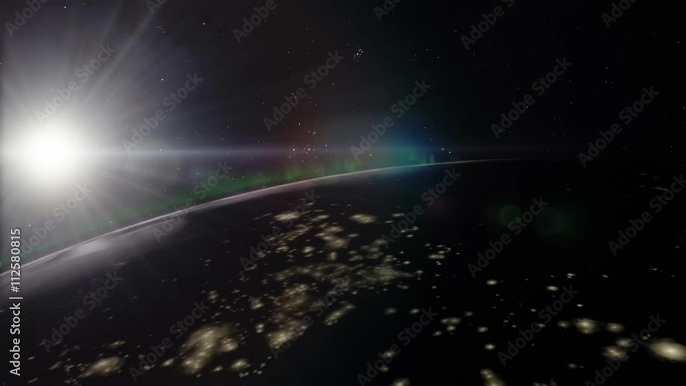 A timelpase animation of planet Earth with a close-up of the Northern Lights (Aurora Borealis)
A timelpase animation of planet Earth with a close-up of the Northern Lights (Aurora Borealis)