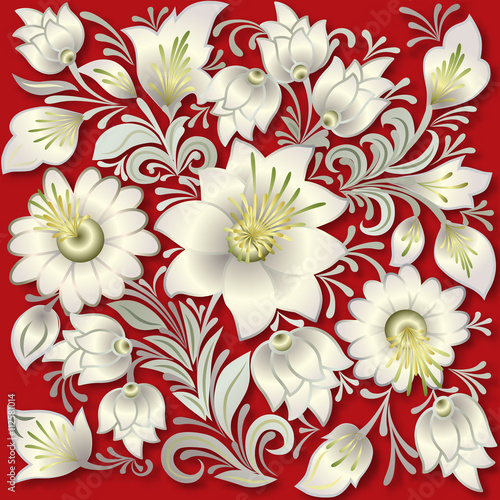 abstract vintage floral ornament