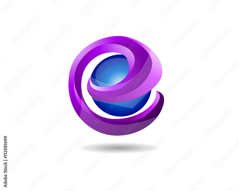 Glossy Abstract Modern Internet Logo Glossy Abstract Modern Internet Logo