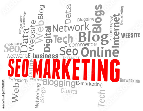 Seo Marketing Represents Search Engines And Advertising