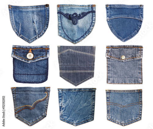 jeans pocket isolated