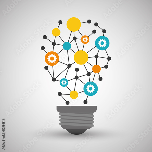 Innovate disign. Idea icon. Flat illustration , vector