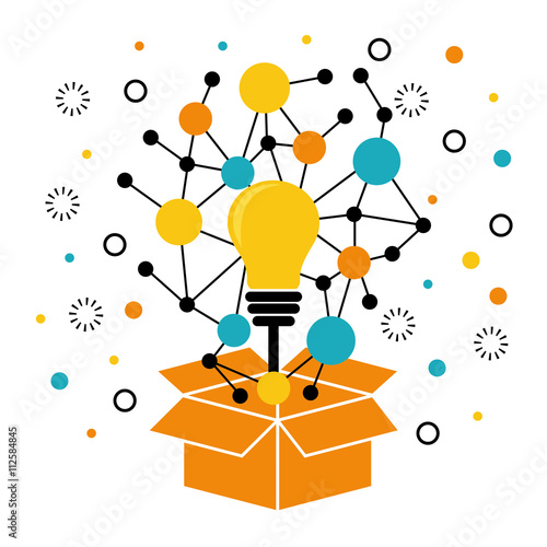 Innovate disign. Idea icon. Flat illustration , vector