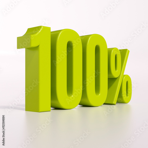 фотографія Percentage sign, 100 percent