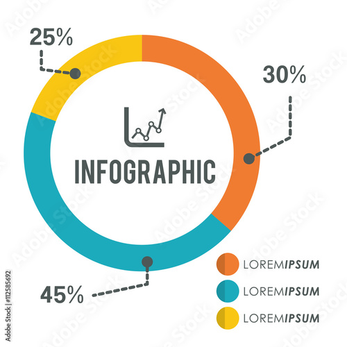 Infograhic design. Data icon. Colorful illustration , vector