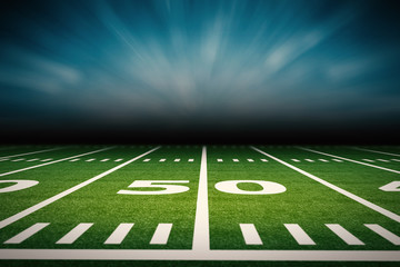 empty football field